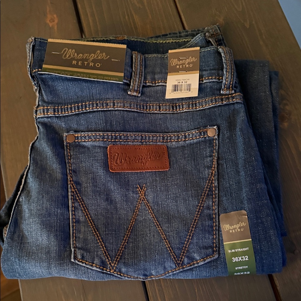 Wrangler Retro Indigo Denim Jeans